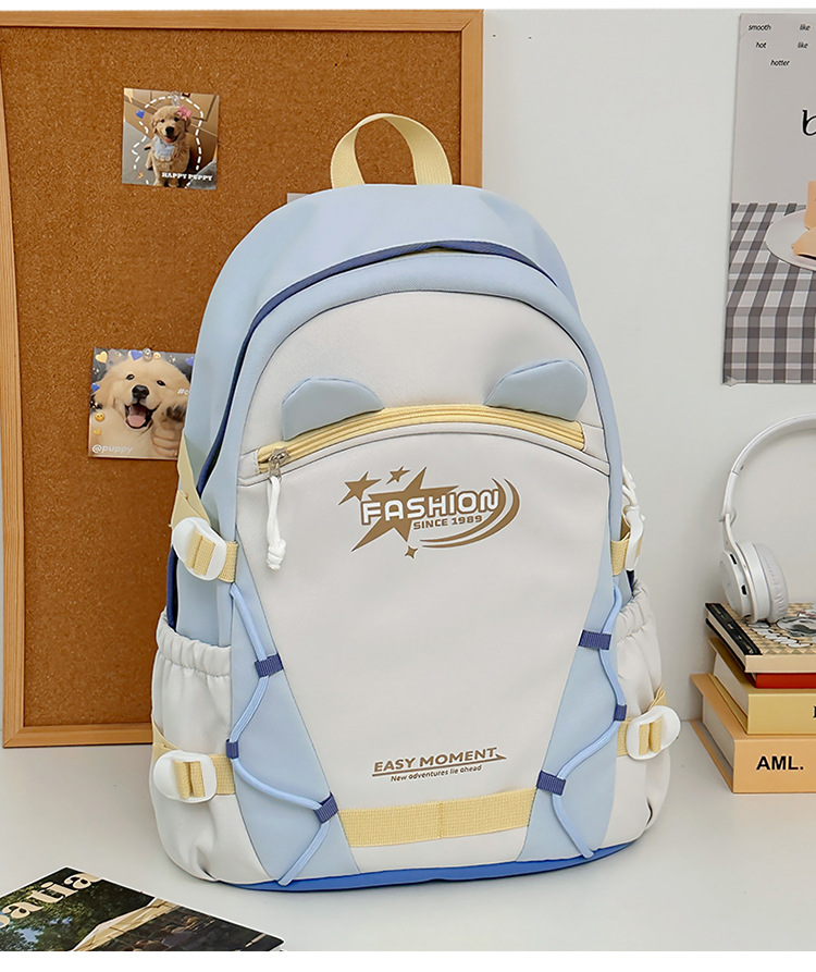 Zaini per bambini Zaino Nuovo stile Moda Stile carino Grande capacità Zaino per studenti delle scuole medie Zaino semplice e versatile_voghion.com