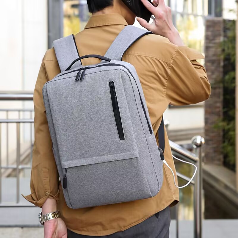 Transfronterizos de hombres de gran capacidad de hombro trasero de negocios de viaje bolsa de computadora multifuncional simple versátil mochila de ocio al aire libre