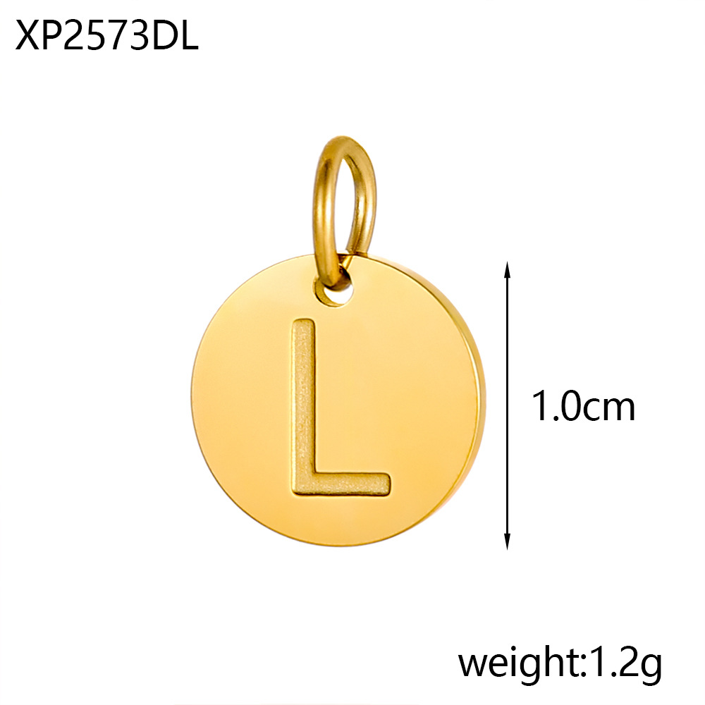 2g Weight Pendant Jewelry Making Type DIY Ornament Accessories Classification 1 Piece, 1 Set Quantity 304 Stainless Steel Material Letter Pattern All Seasons Season Plating Design Basic, Simple Style, Classic Style Style 1 Piece 1 Set 304 Stainless Steel Letter Pendant DIY Ornament Accessories 7