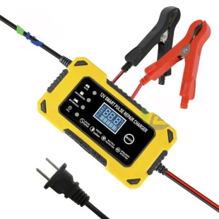 Cross-Border 12V6A Smart Pulse Charger Maintenance-Free Motorcycle Electric Car Battery 12V20Ah Volt Charger