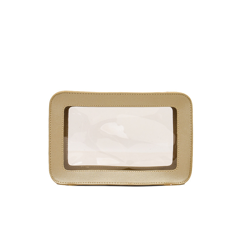 2025 nuevo embrague bolsa de almacenamiento de cosméticos de alto valor bolsa de lavado impermeable de PVC de gran capacidad al por mayor