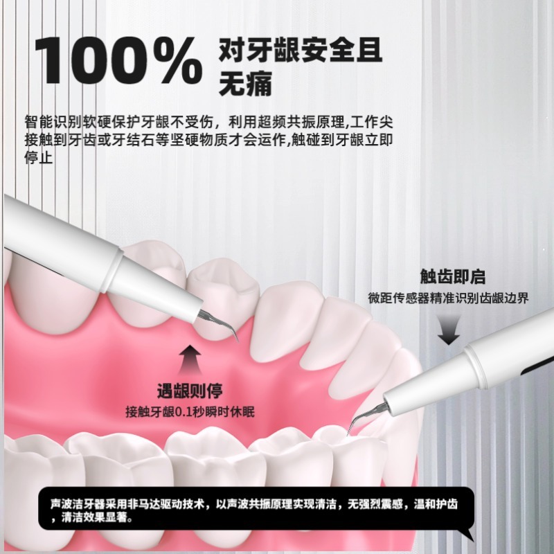 超声波电动洁牙器牙结石去除器烟渍家用牙垢清洁冲牙器洗牙器|undefined