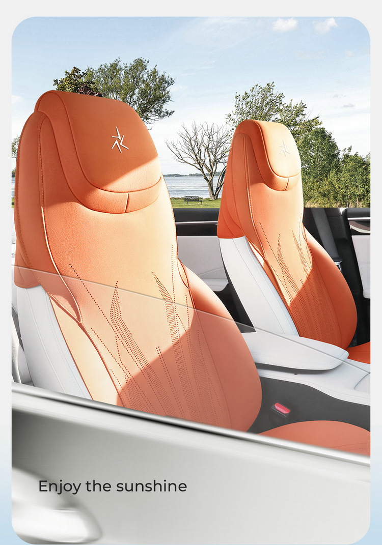 Suitable for Geely Galaxy M7 Special Car Seat Cushions, All-Season Universal Seat Covers, Semi-Covered Suede Ventilated Seat Covers