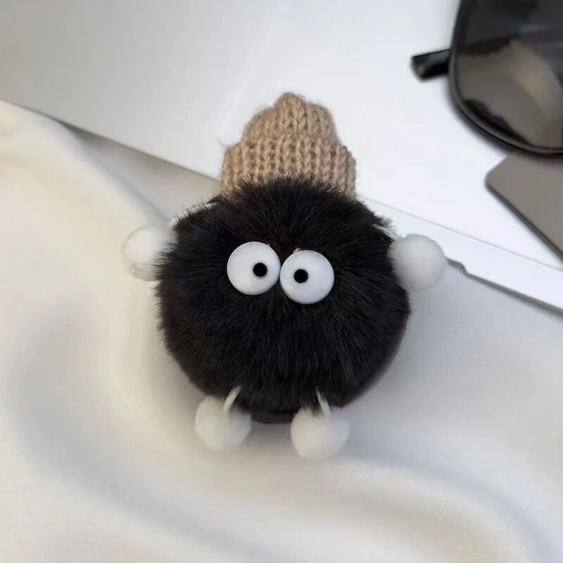 かわいいぬいぐるみの石炭ボールの精霊のエアマットは携帯しているミニ石炭の折り畳みのエアバッグのマッサージの櫛の鏡の一体体を整理します。|undefined