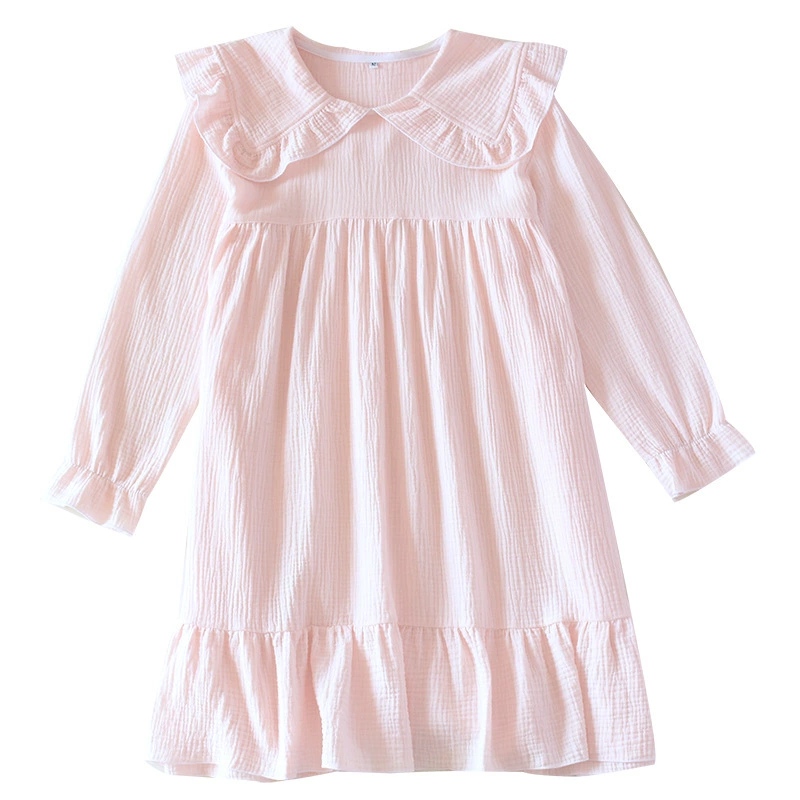 Pijama, марлевая летняя блуза с длинным рукавом, тонкая юбка, корейский стиль, плюс размер