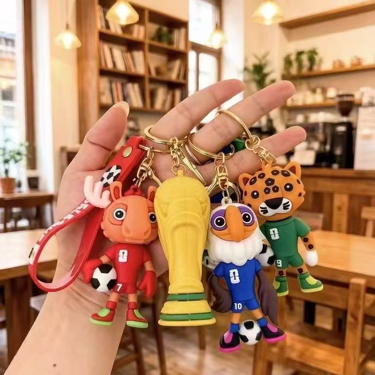 Usa, Canada, and Mexico World Cup Star Football High-End Keychain Pendant Accessories Backpack Small Gift Graduation Present Usa, Canada, and Mexico World Cup Star Football High-End Keychain Pendant Accessories Backpack Small Gift Graduation Present