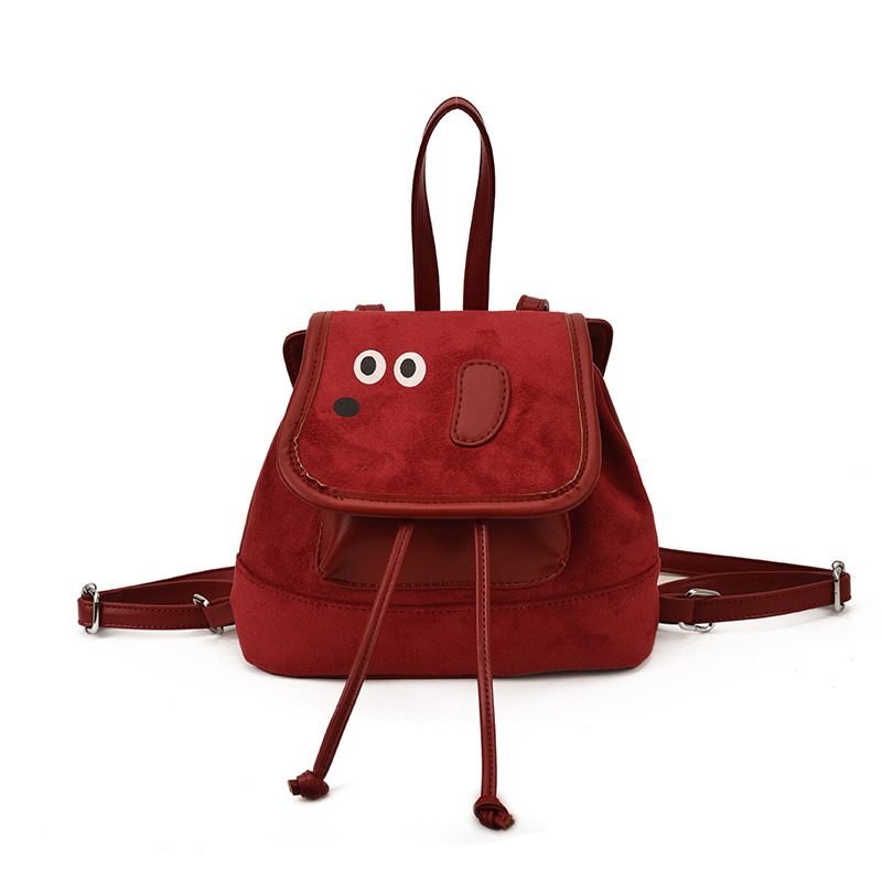 Mochila para niños y perros lindos 2025, mochila para bebés coreanos retro de dibujos animados otoño y invierno nueva mochila para niños