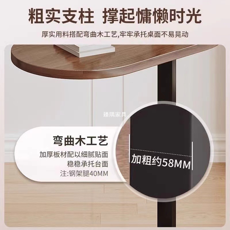Sofá de borde decorado mesas de cabecera de cama de borde pequeño lujo ligero de alto nivel sencillo y moderno mesas de té móviles balcón disponibles