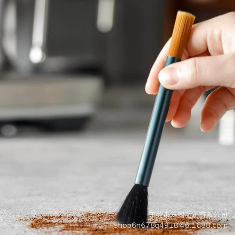 Щетка для чистки кофейного бара Кофемолка Полуавтоматическая кофеварка для очистки кофейного порошка пластиковая маленькая щетка мягкая щетка