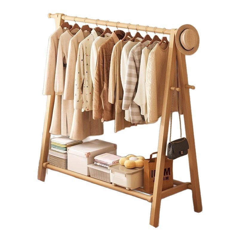 madera sólida piso percha de sombrero percha de ropa doméstica percha de ropa interior percha de ropa simple percha de ropa percha de secado percha de ropa
