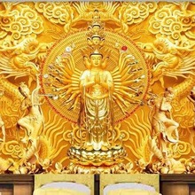 新款5D魔方圆钻石画千手观音菩萨佛像坐莲满钻十字绣客厅卧室