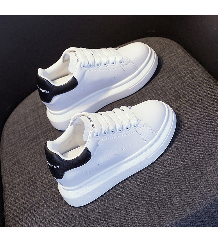 Giày sneaker nữ chunky đế dày phong cách McQueen mới xuân hè 2025, tăng chiều cao — 6706 tăng chiều cao [đuôi trắng], 6706 Tăng chiều cao của đuôi đen] chi tiết 7