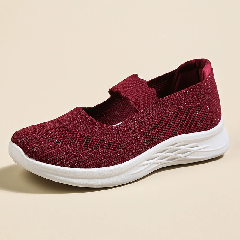 Туфли Old Beijing из ткани, женская повседневная обувь без шнуровки, мягкая подошва, дышащая обувь для мам среднего возраста, женская обувь для внешней торговли