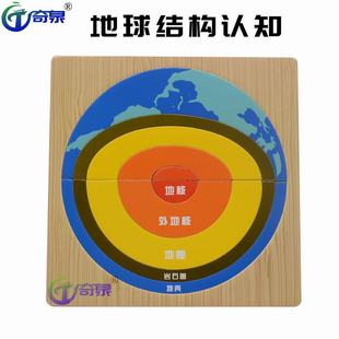 Earth structure puzzle Earth core children's science experiment suit steam toy technology small production teaching aids