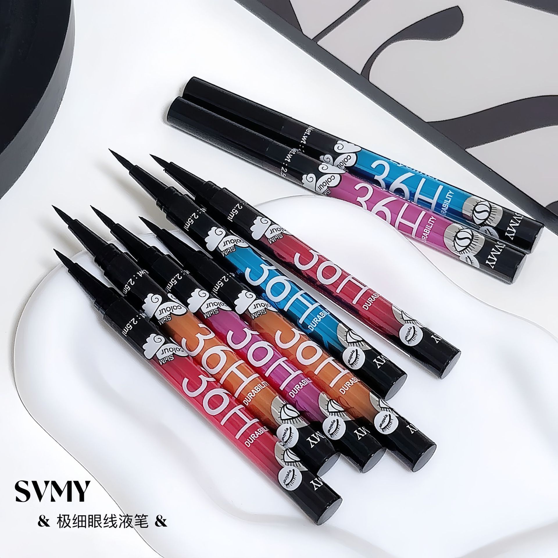 【仅出口/跨境SVMY】纤细防水持久不易晕染丝滑眼线笔6516