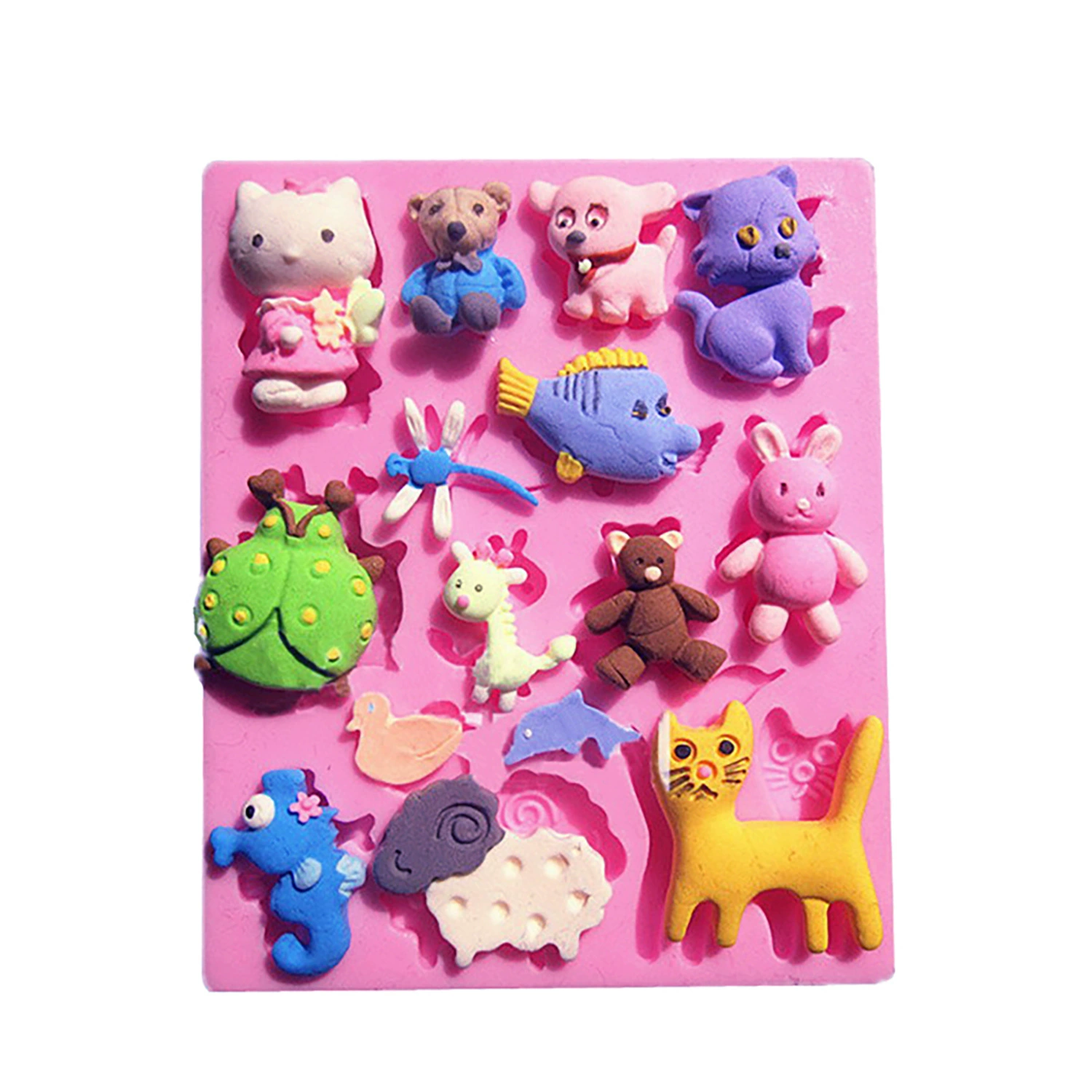 Small silicone mold, acrylic clay, DIY