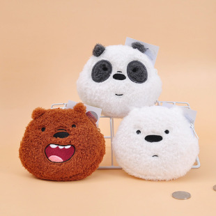 Genuine Our Naked Bear Plush Sundries Coin Purse Backpack Hanging Ornaments Bear Doll Lipstick Bag Hanging Bag Pendant Gift