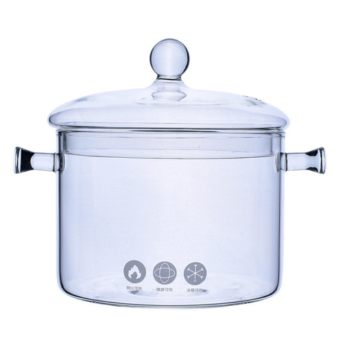 5YA1 transparent hot red wine instant noodle pot fruit high temperature heating electric ceramic stove snail noodle special bowl household glass
