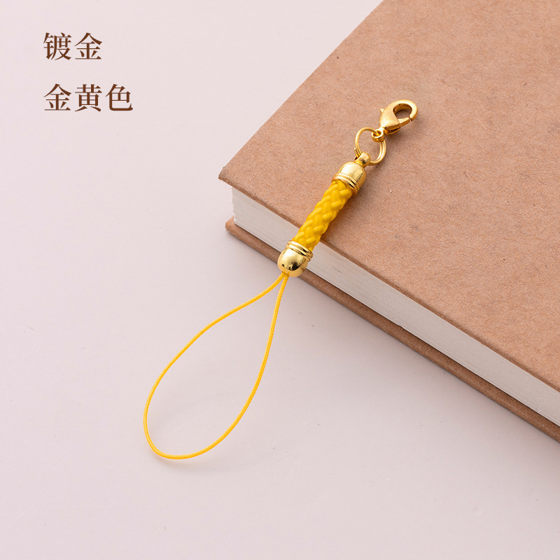 纯色镀金diy材料饰品配件批发配饰挂绳龙虾扣手机吊坠绳子包吊绳|undefined