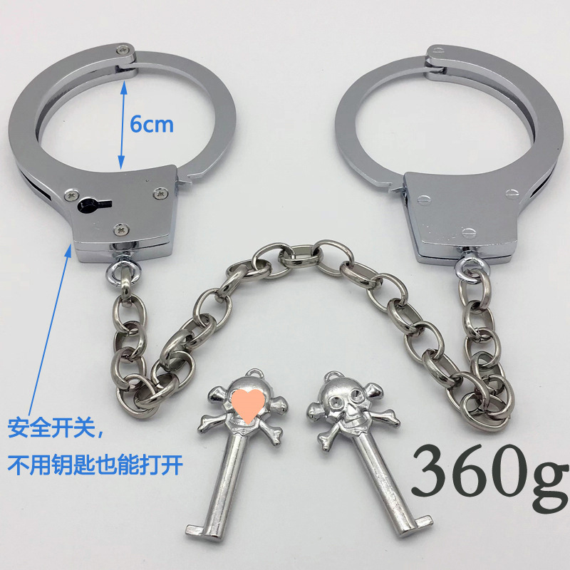 Esposas de juguete espeso esposas de plata esposas de acero inoxidable esposas de acero inoxidable esposas de acero inoxidable esposas