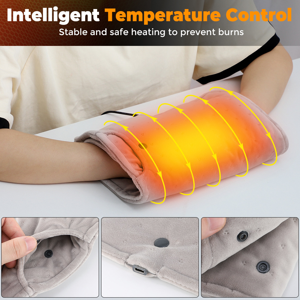 Cross-border USB direct plug heating hand warmer treasure constant temperature heating shawl electric blanket intelligent temperature control home office hand warmer bag 2