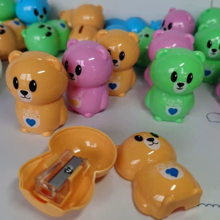 Sharpener, cute small stationery for early age, with little bears, wholesale