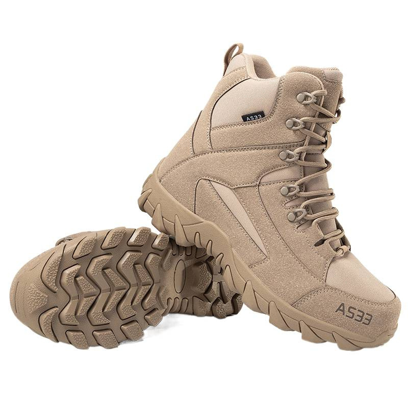 2025 botas de combate para hombres grandes botas de comercio exterior al aire libre de excursión de rescate de entrenamiento de campamento de montaña botas para hombres