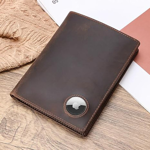 Cross-border Hot-selling RFID Anti-magnetic ID Bag Simple Retro Cowhide ID Holder Multi-card Airtag Passport Wallet