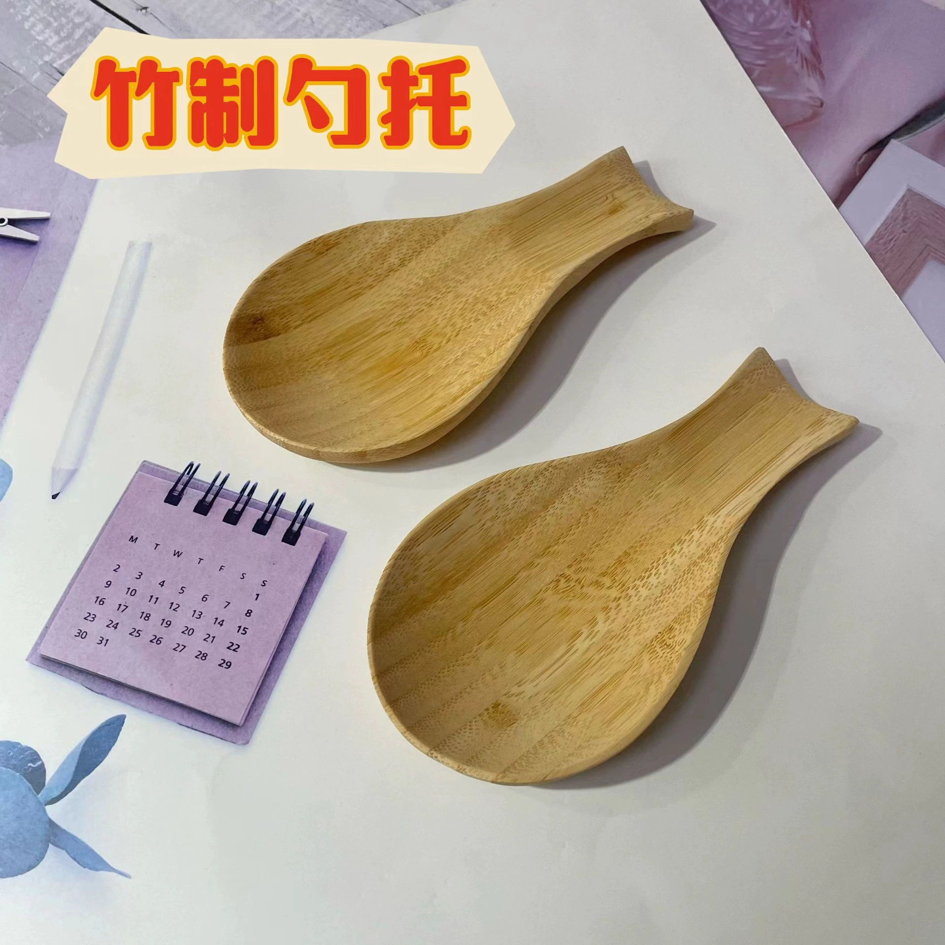 Производитель простой бамбуковой ложки держатель для палочек для еды