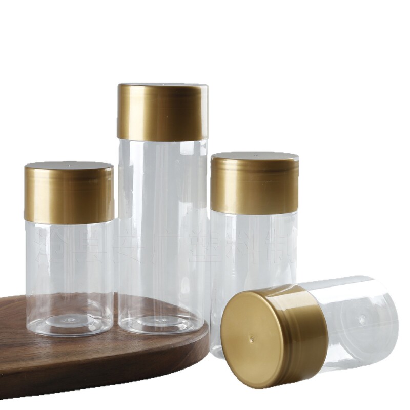 メーカー65口径透明プラスチック缶、プラスチック製穀物、アーモンド、ピスタチオ、ナッツ包装瓶、広口透明缶|undefined