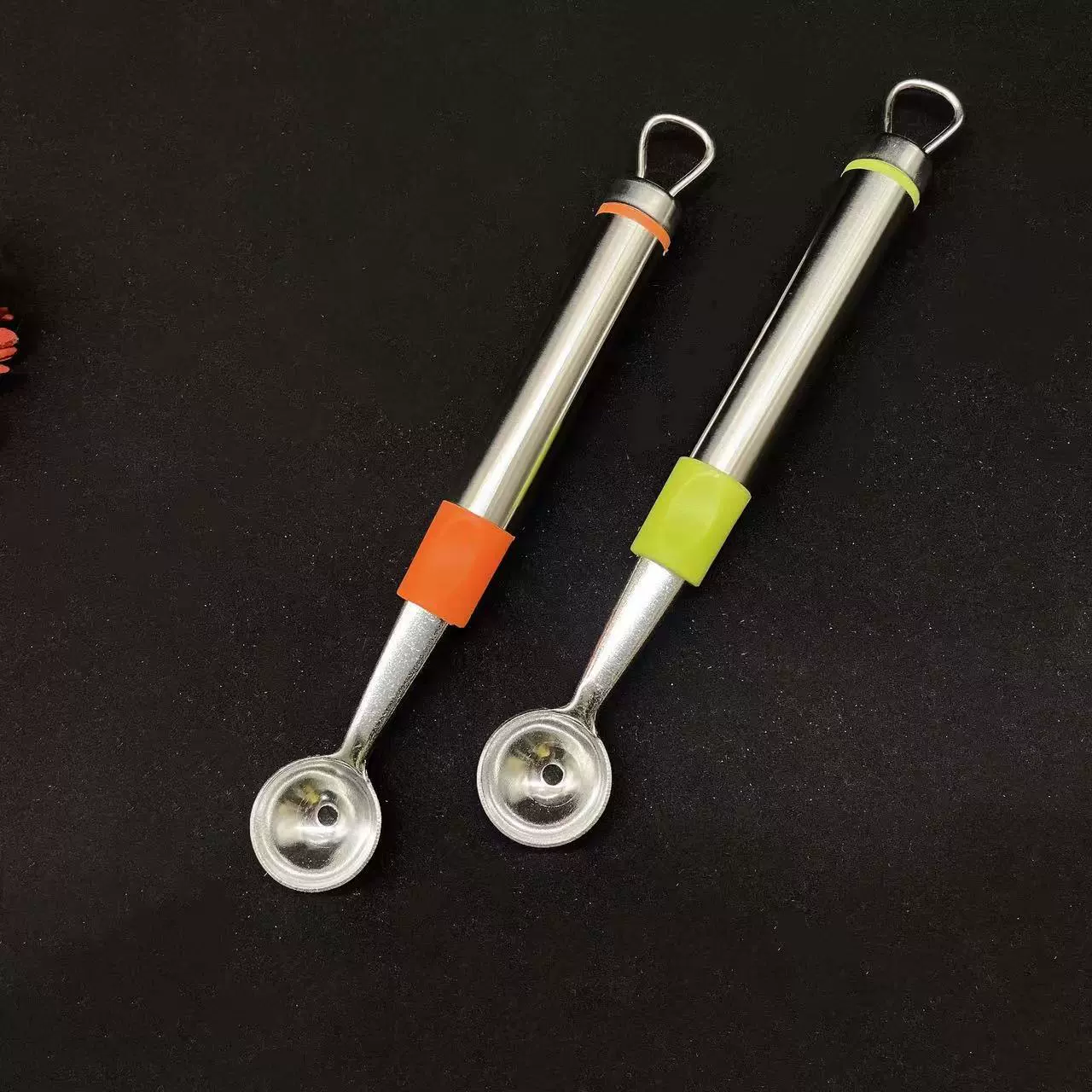 Direct selling stainless steel digging device digging fruit spoon watermelon ball spoon dig fruit dig fruit digging spoon kitchen tool