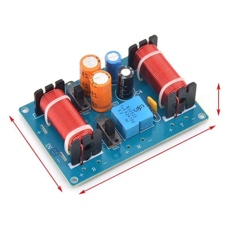 Divisor de frecuencia de altavoz de estantería High School baja tres calidad de sonido de audio de alta fidelidad mejorado divisor de cruce