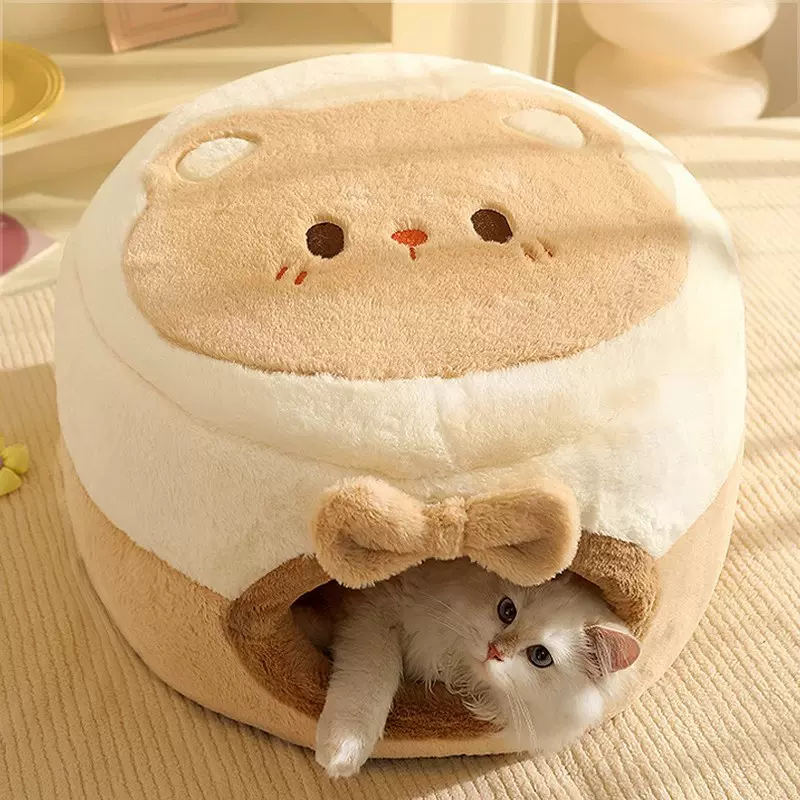 猫窝冬天保暖猫咪睡窝封闭式安全感狗躲避屋帐篷冬季四季通用猫床