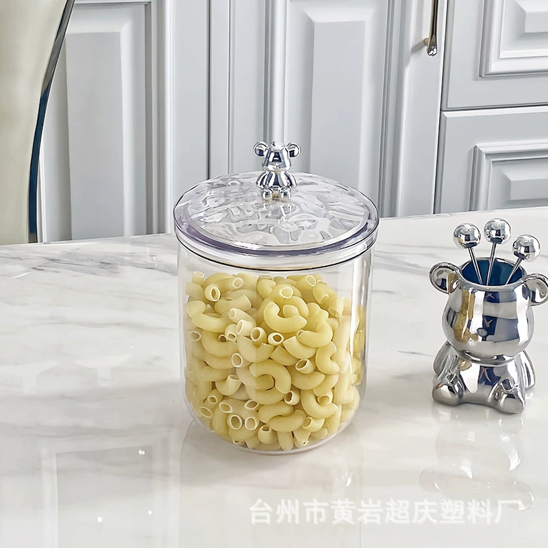 New silver bears sealing tank food storage jar