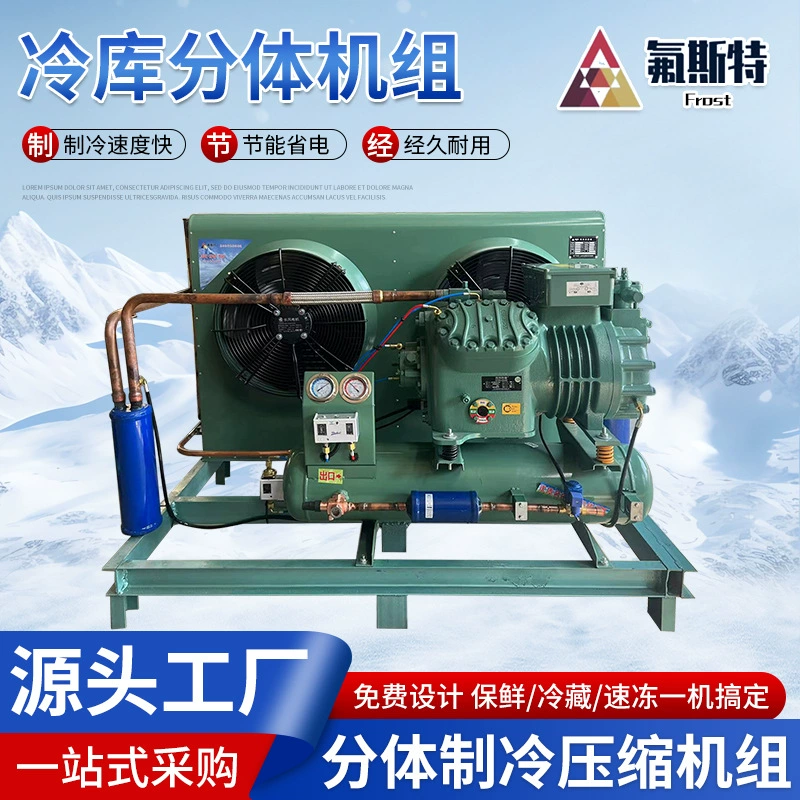 Поршневой компрессор для холодильных камер от производителя, эффективное охлаждение, быстрое охлаждение, энергосбережение, экономия электроэнергии, сплит-система для холодильных камер