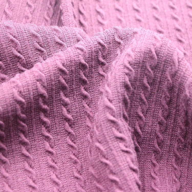 提花单面布料服装面料麻花辫子起皱泡泡布牛肚布提花汗布单面布料