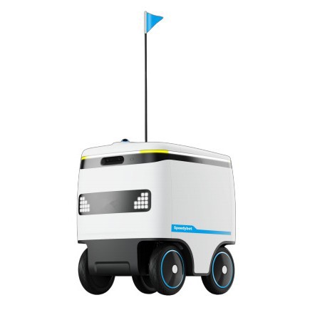 Logística exprés Vehículo de entrega no tripulado Robot de entrega interior y exterior Comida para llevar en hotel Entrega no tripulada Scud