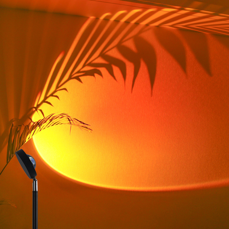 Lámpara de atmósfera mini LED de puesta de sol/arcoíris, robot/astronauta, efecto cambiante, estilo INS, luz nocturna