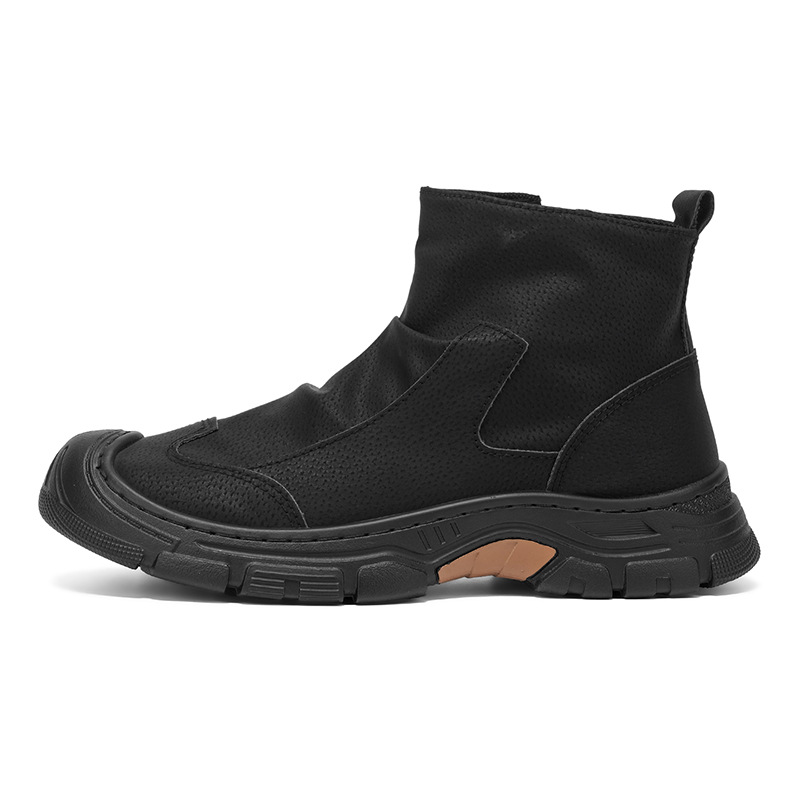 Botas Martin de Caña Alta para Hombre de Cuero Sintético y PVC Transpirable Ligero Elevado