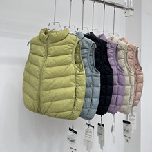 轻薄儿童羽绒马甲男女童短款2025新款秋冬中大童羽绒内胆背心外套