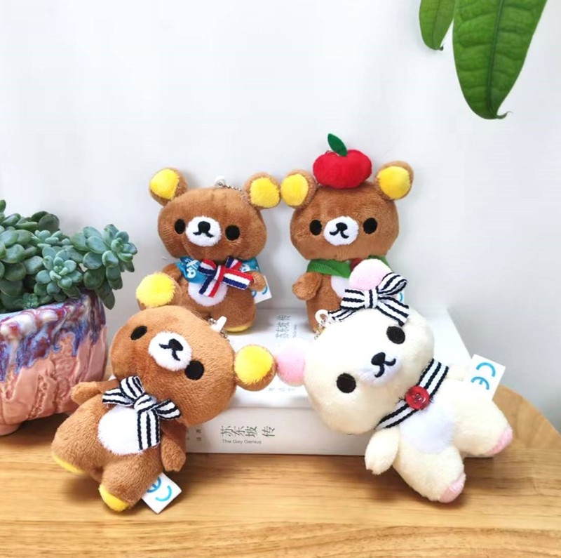 インスタ映えするぬいぐるみペンダント、可愛い日本風リラックマのぬいぐるみ、ペンダント、キーホルダー、バッグ飾り、カップルギフト|undefined