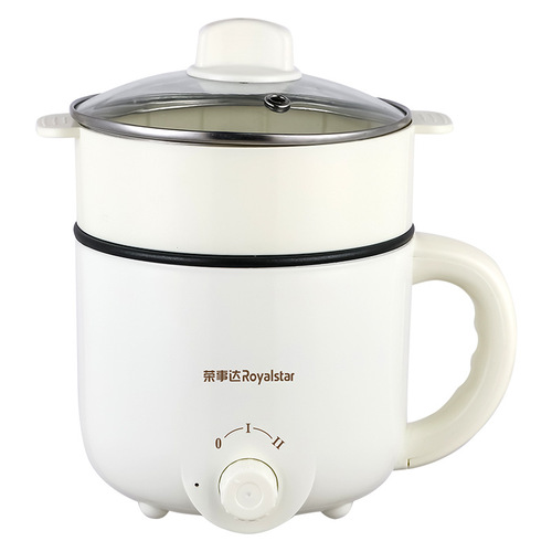 Rongshida Multifunctional Mini Electric Hot Pot with Multi-layer Integrated Steam Pot for Student Dormitory, Noodle Cooking Gift Electric Hot Pot