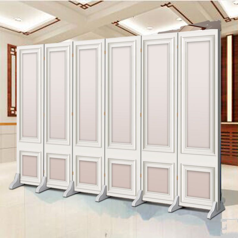 Nueva pantalla de estilo chino partición sala de estar cubierta sala de té decoración simple plegable móvil bambú doble cara pantalla plegable