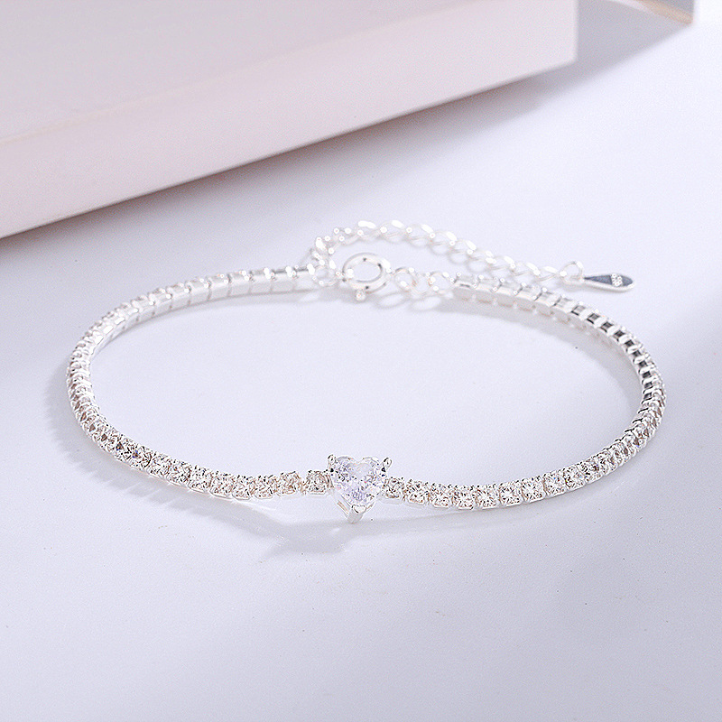 6g Weight 925 Sterling Silver Bracelets Simple Style Classic Style