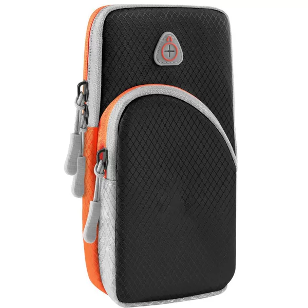 Outdoor Sports Mobile Phone Arm Bag Fitness Wrist Bag Running Riding Arm Band Diamond Plaid Breathable Headset Handbag Wholesale