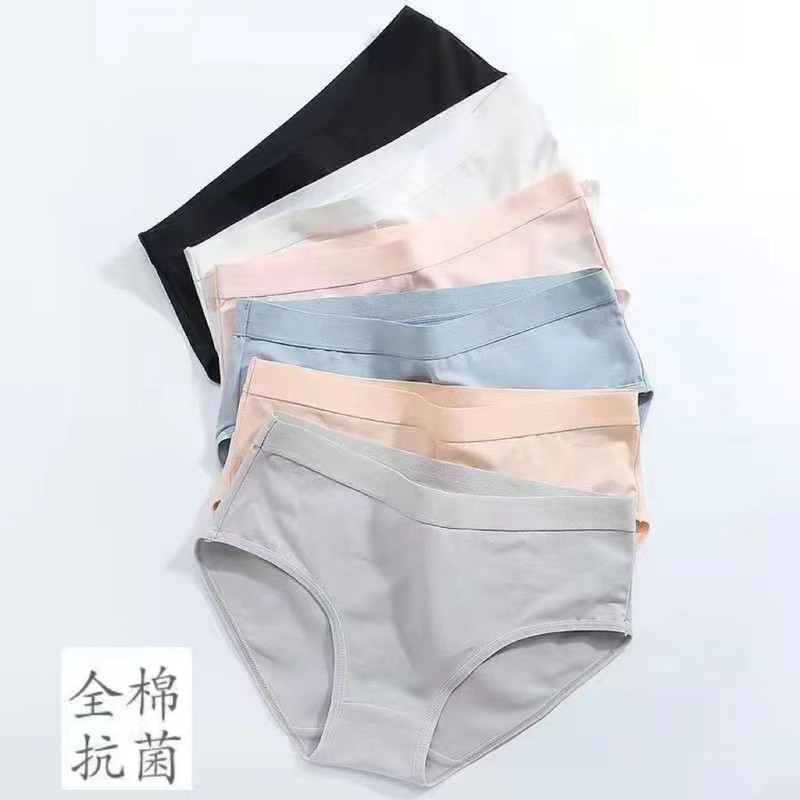 Women's Pure Cotton Mid-Waist Anti-Bacteriostatic Pure Cotton Panties Women's Breathable Comfortable Large Size Simple Solid Color Trip Women's Pure Cotton Mid-Waist Anti-Bacteriostatic Pure Cotton Panties Women's Breathable Comfortable Large Size Simple Solid Color Trip