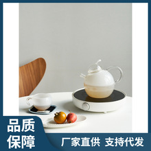 9URT莫语 可加热玻璃壶 茶具设计师款玻璃高硼硅水壶套装 茶壶玻