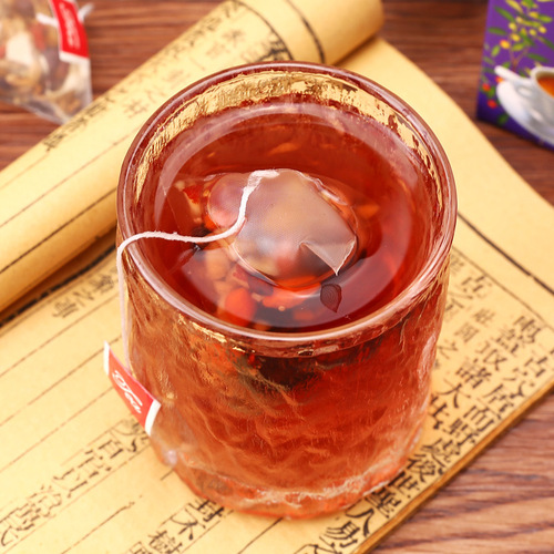 Ziziphus, Poria, lily and lotus seed tea boxed triangular bag for fear of staying up late for health sleep tea bag 5g*20 bags/box