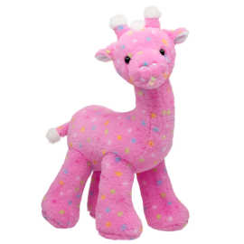 跨境新款Pink Frosted Animal Cookie Giraffe 毛绒玩具玩偶 公仔