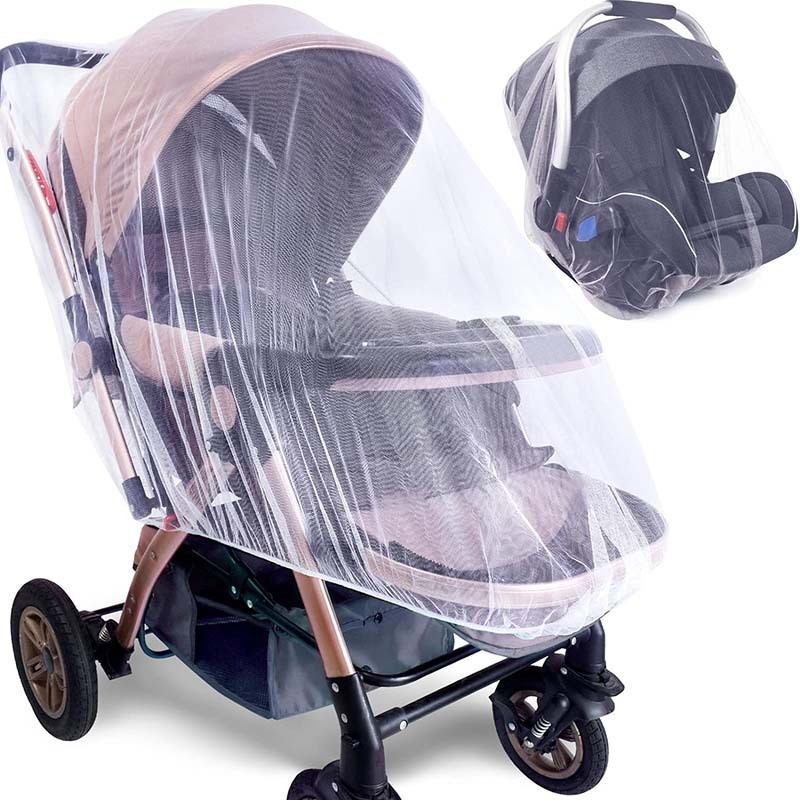 2024 New Baby Stroller Mosquito Net Neutral Encrypted Mesh Full Cover Anti-Mosquito Dustproof Mosquito Net Stroller Protective Cover